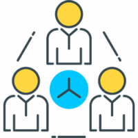 Flexible team scaling icon