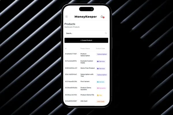 MoneyKeeper - e-commerce platform