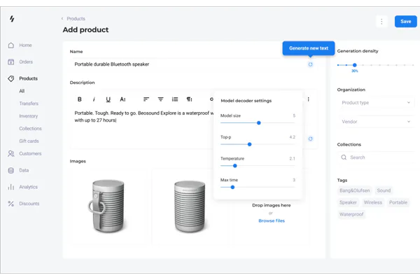 Text generation platform