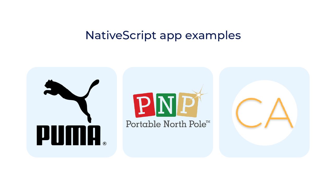 Apps made with NativeScript