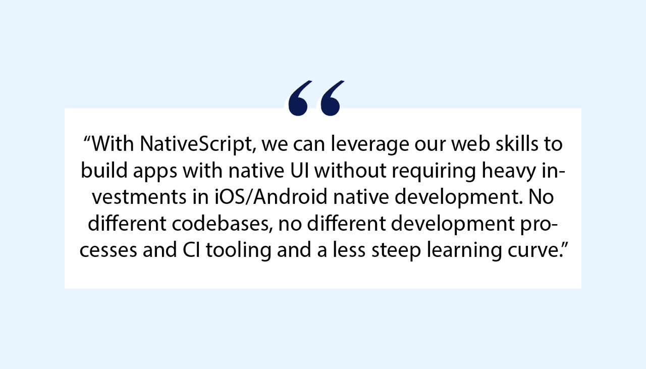 Winfred Van Egteren about NativeScript app development