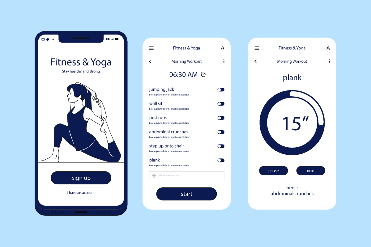 create your own fitness application