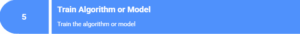 Step 5 Training the Algorithm or Model
