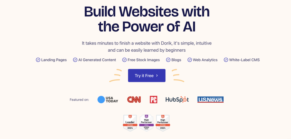 AI website builder