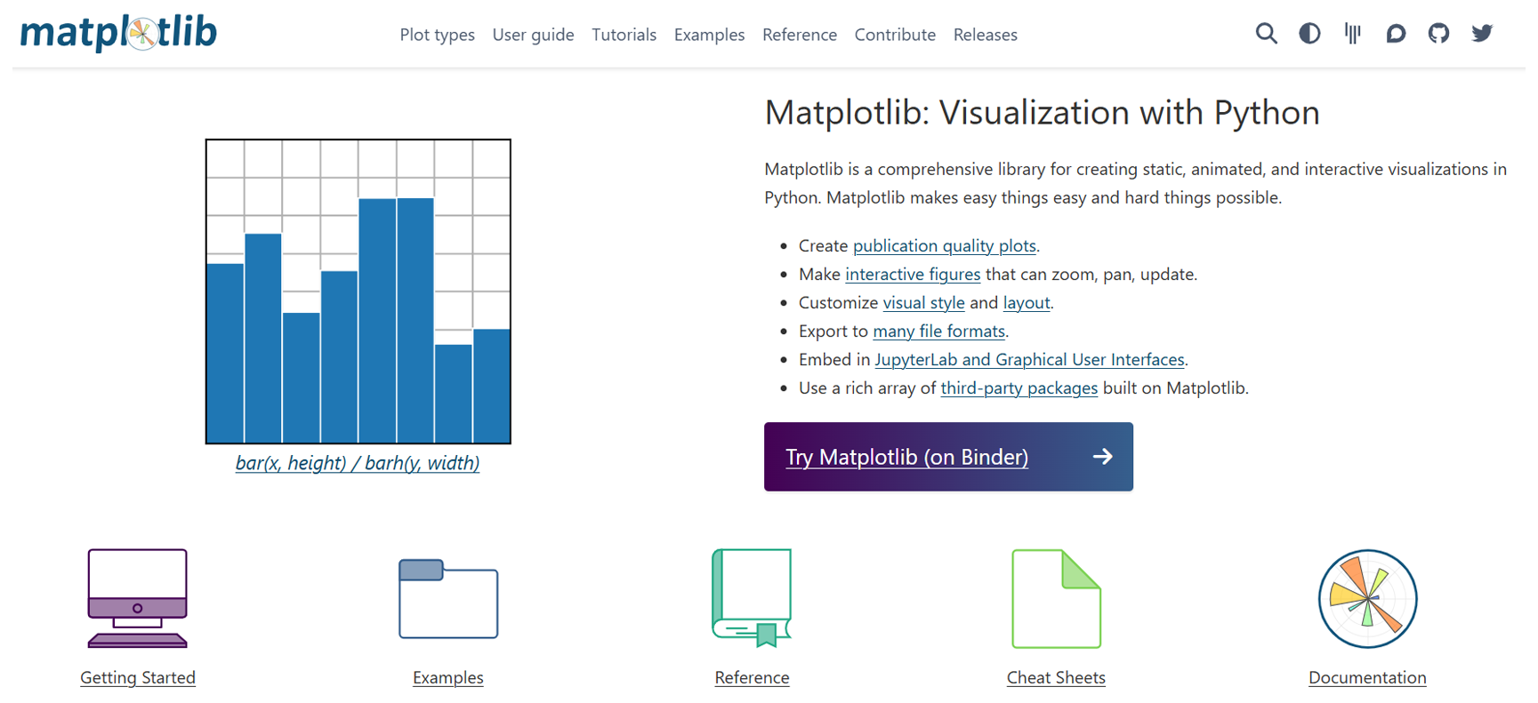matplotlib python