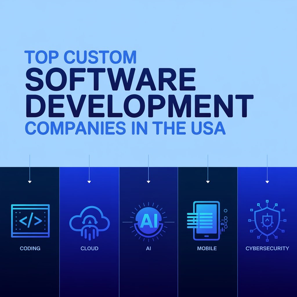 Top 10 Custom Software Development Companies in USA for Startups and Enterprises