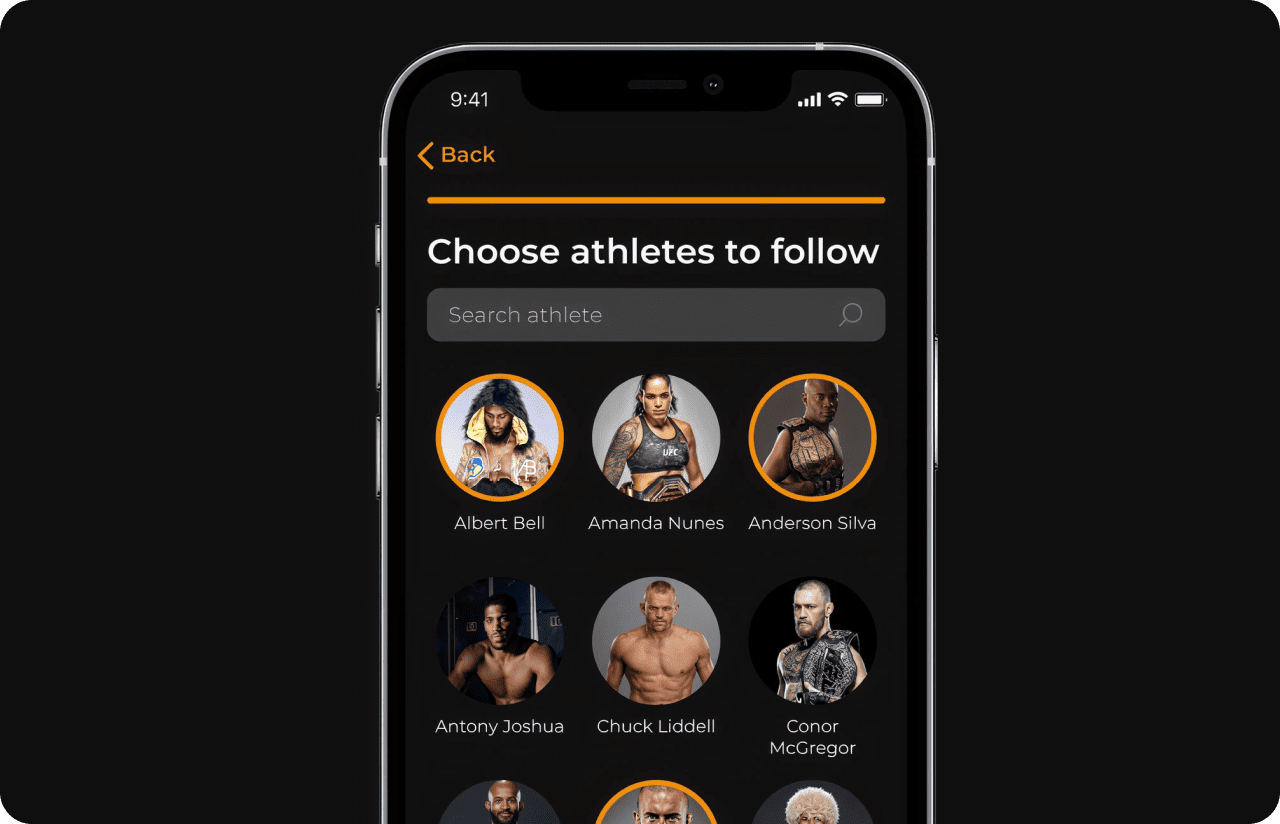 Design for App for Sports Fans