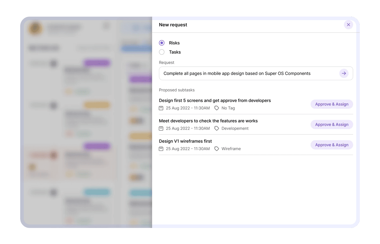 UX Design AI task planning assistant