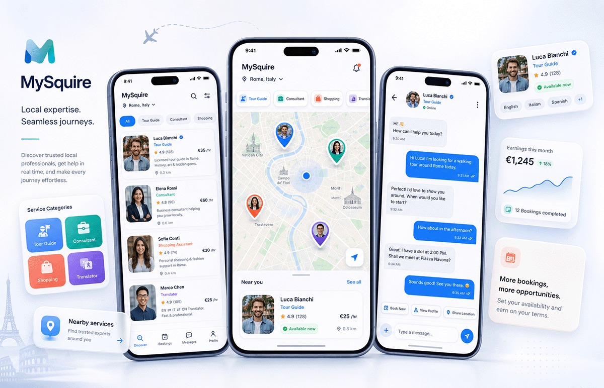 marketplace for professional service providers and travelers