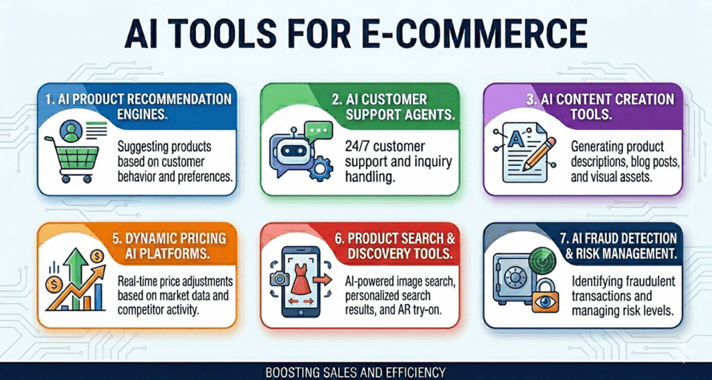 AI Tools for E-Commerce to Boost Sales AI Tools for E-Commerce to Boost Sales
