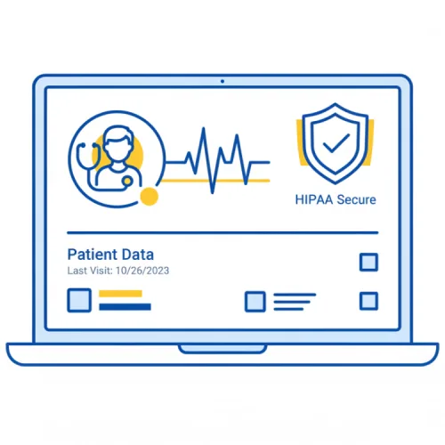 Technology and software company product illustration