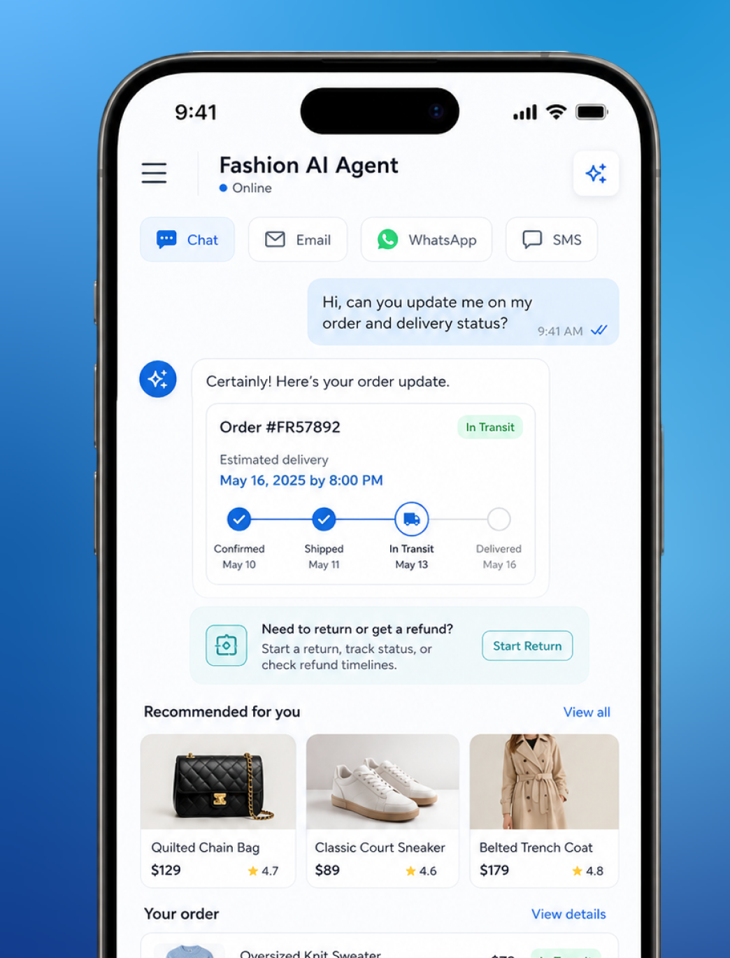 Fashion Retailer E-Commerce AI Agent