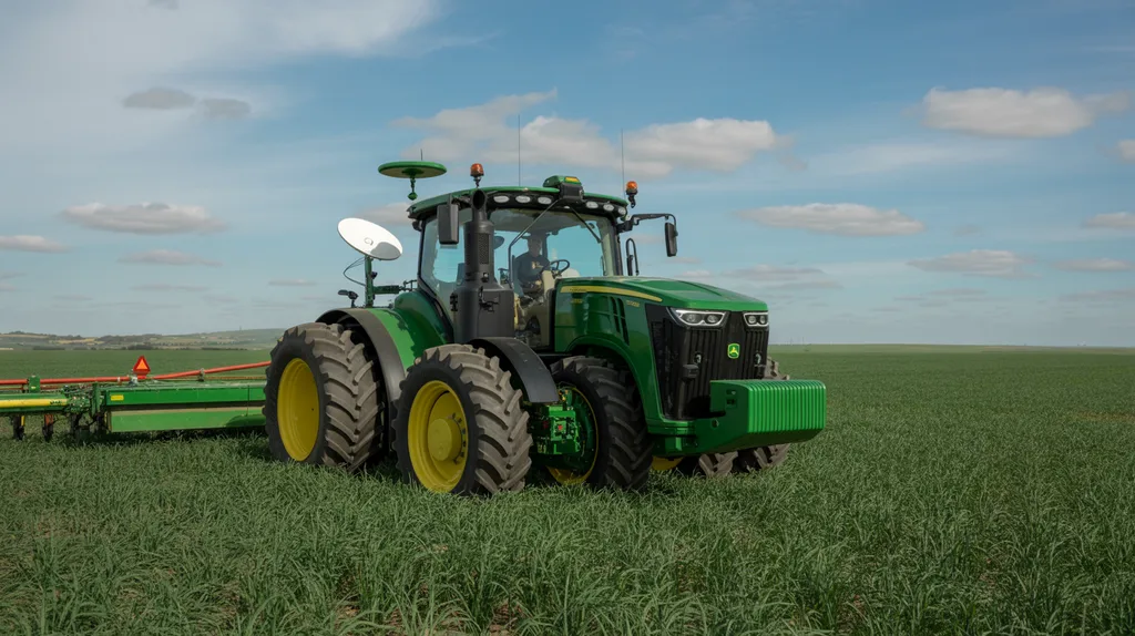 Autonomous smart tractor with GPS and IoT sensors — autonomy in IoT agriculture 2026