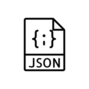 JSON data integration logo