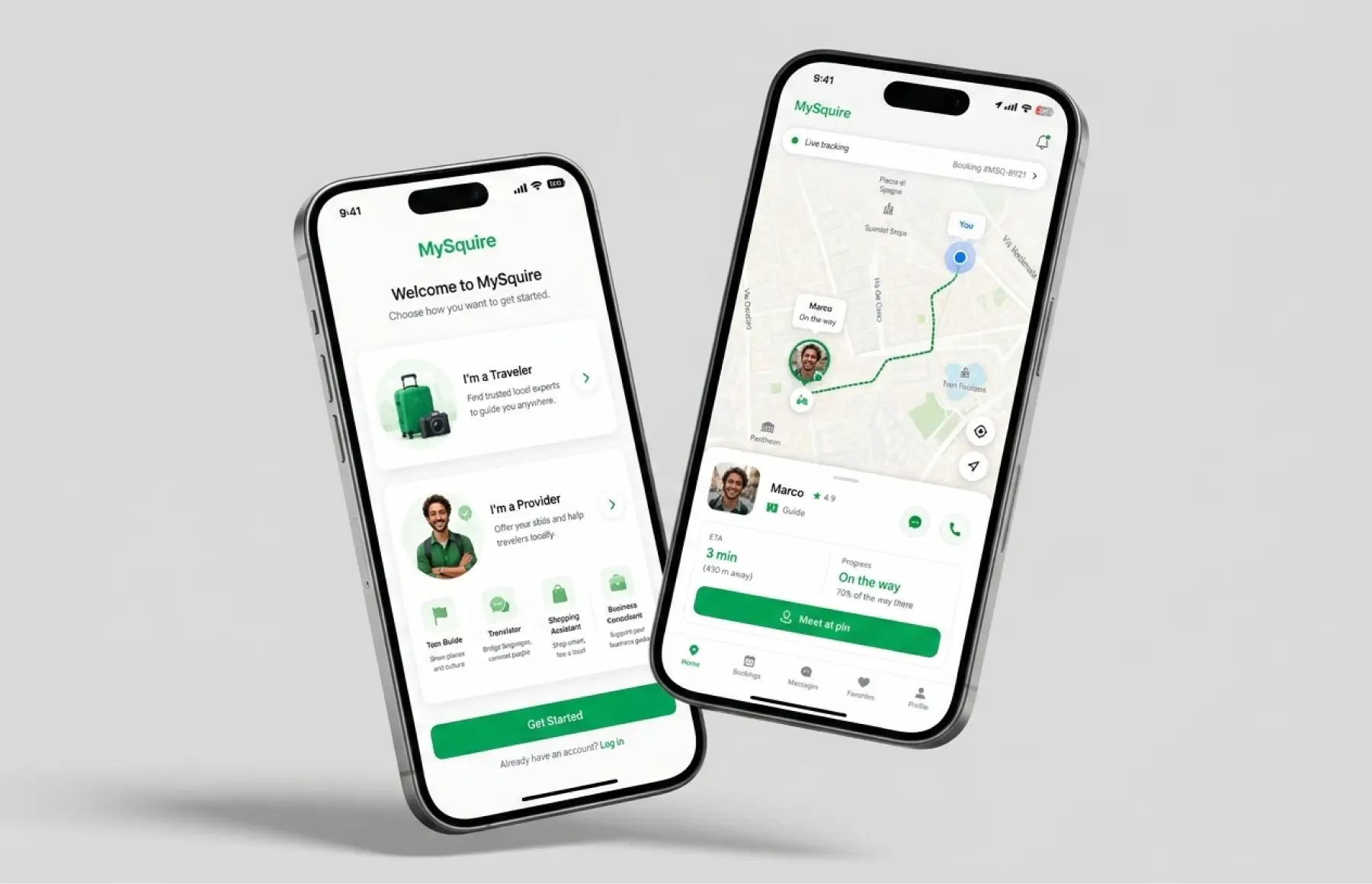 mysquire tour guide app