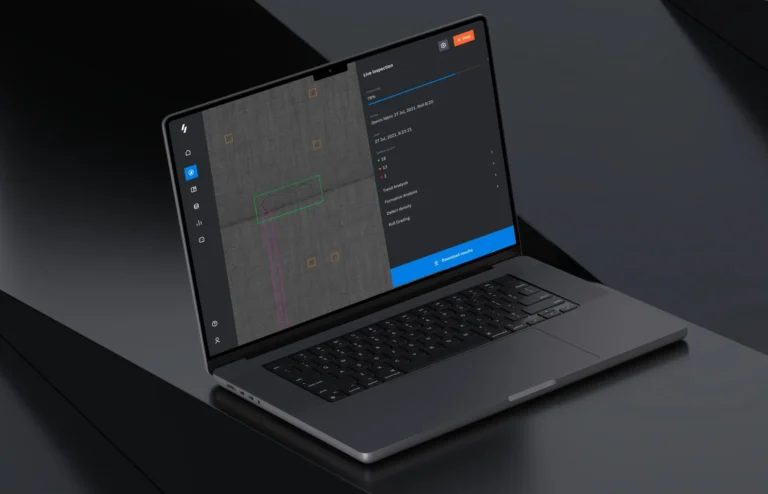 Laptop with real time surface defect detection