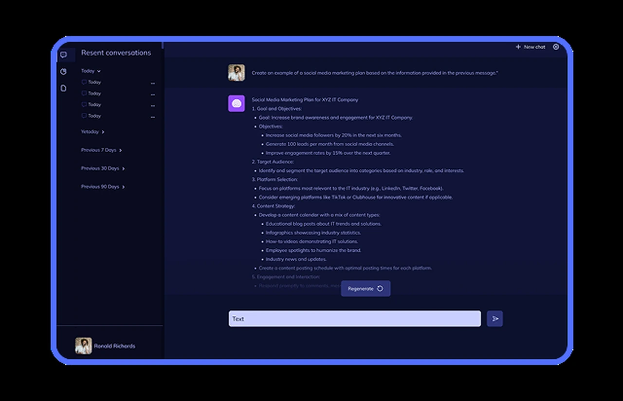 LLM CRM assistant chat