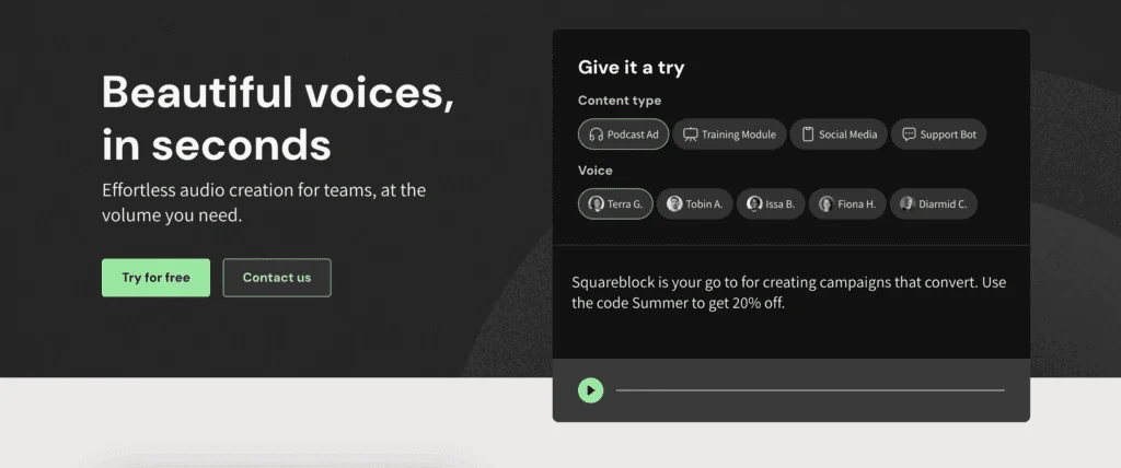 Best AI Voice Generator