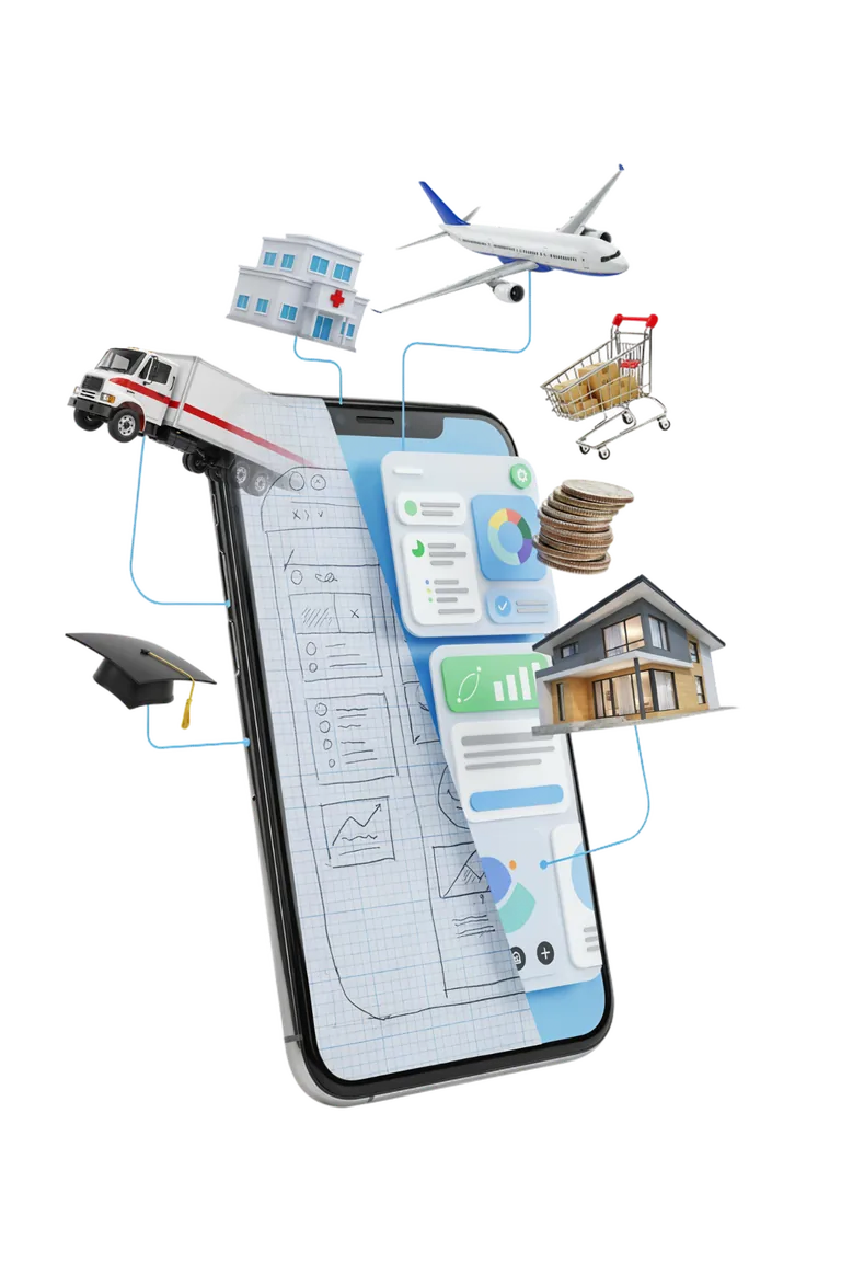 Customized software application development solutions by LITSLINK: web and mobile product screens